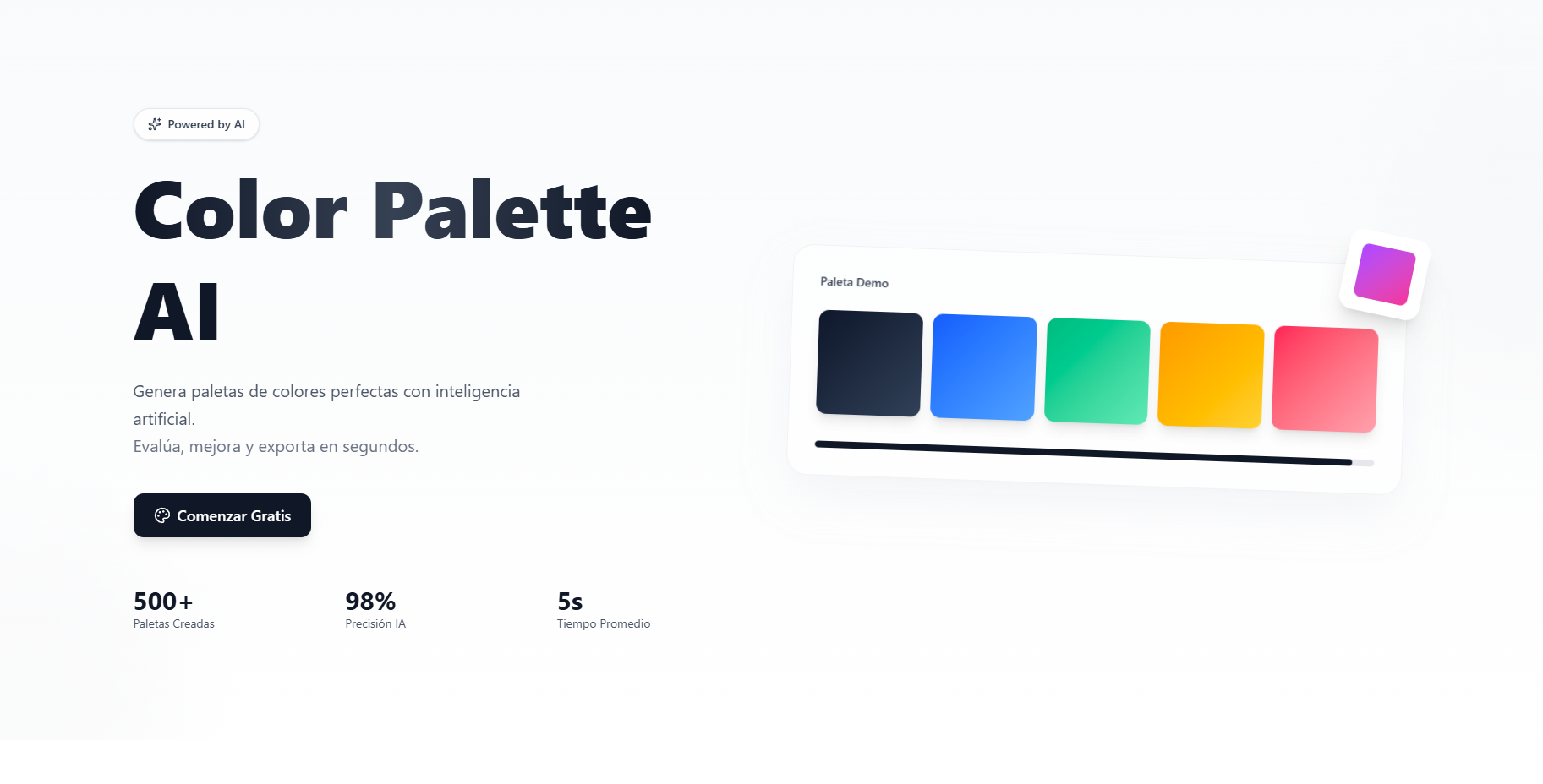 Color Palette AI - Generador Inteligente